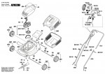 Bosch 3 600 H85 A04 Rotak 320 Lawnmower 230 V / Eu Spare Parts